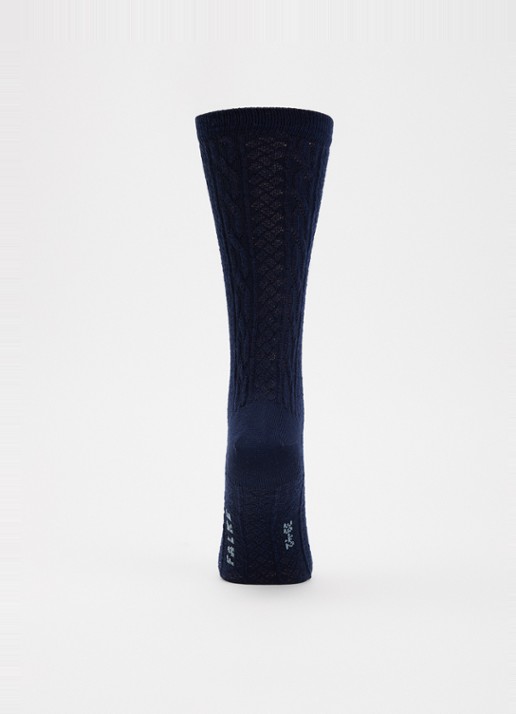 Falke Declivity sokken in wolblend - voorkant 2 donkerblauw