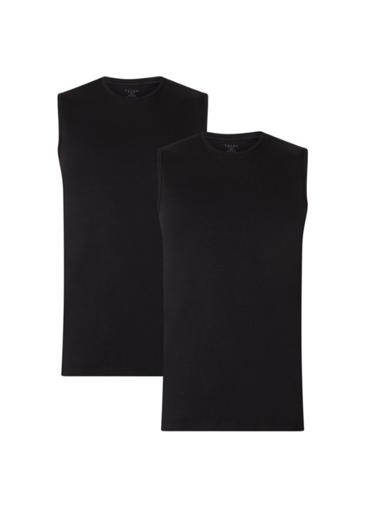 Falke Denim ID sokken in mêlée - voorkant 3 zwart