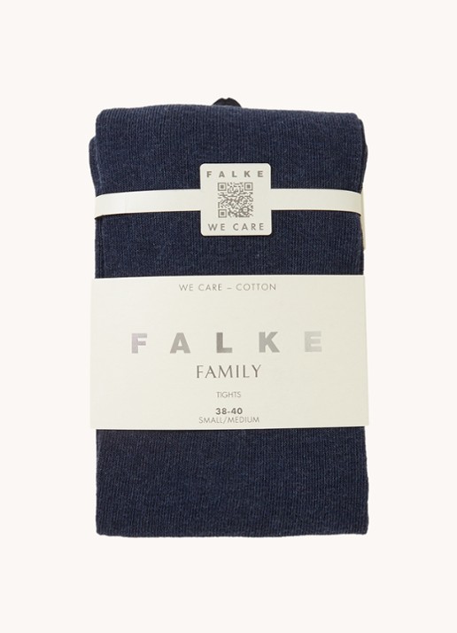 Falke Family maillot van katoen - voorkant 2 indigo