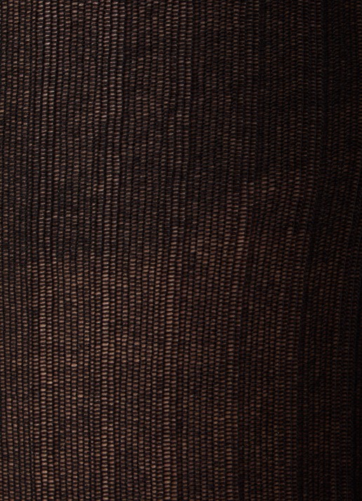Falke Family ribgebreide maillot van katoen - detail zwart