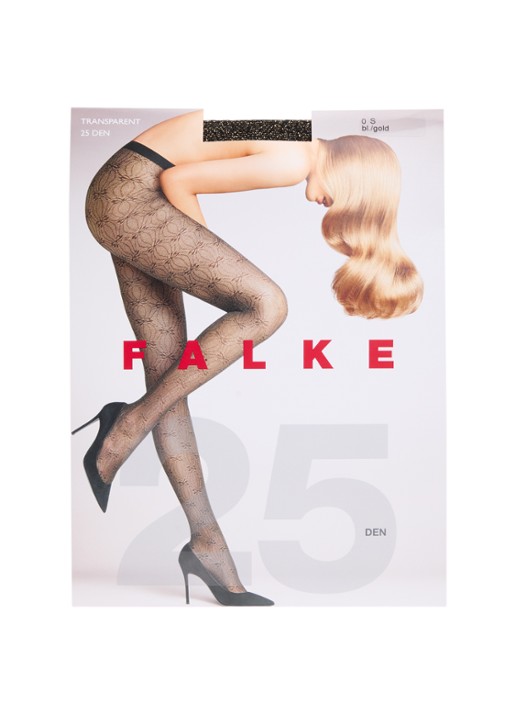 Falke Glitzy panty met print in 25 denier