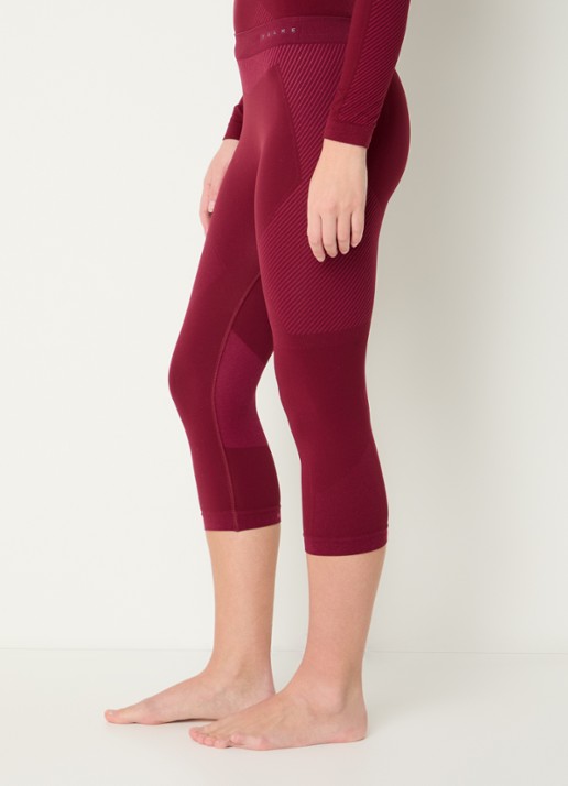 Falke High waist trainingslegging - detail 5 bordeauxrood