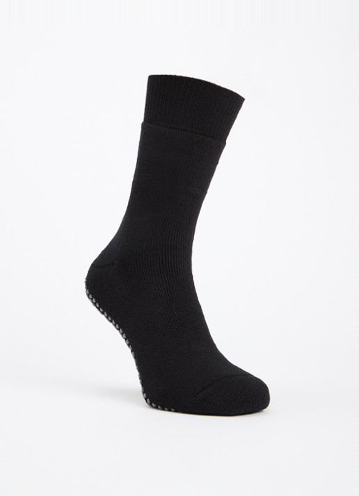 Falke Homepads huissokken in wolblend met anti-slip