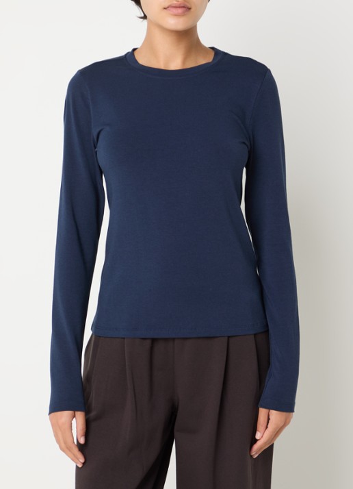 Falke Leisure longsleeve met ronde hals