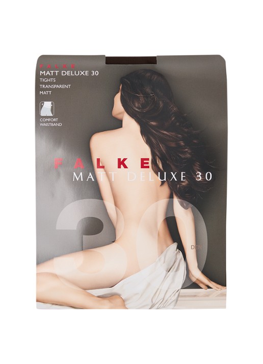Falke Panty in 30 denier - voorkant bruin