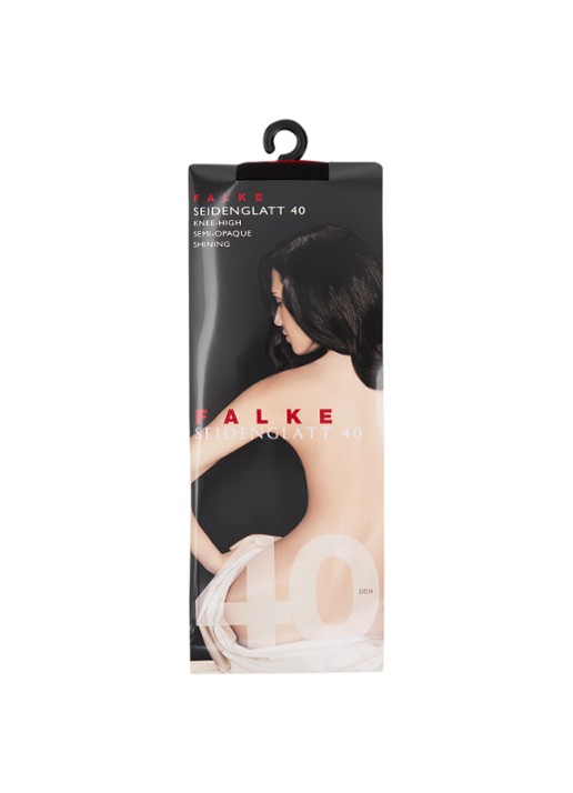 Falke Pantysokken in 40 denier - voorkant zwart