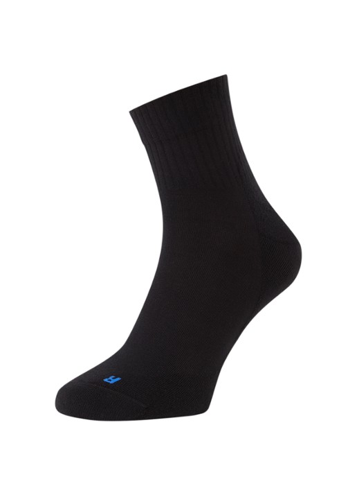 Falke Run Rib sportsokken met logo - detail zwart
