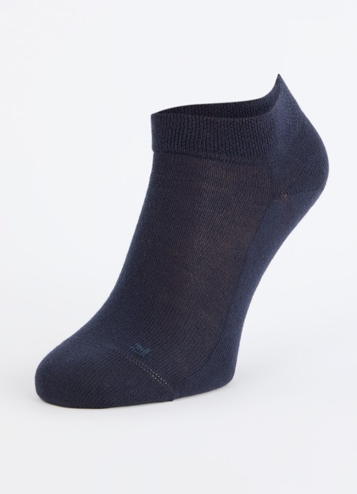 Falke Sensitive London sneakersokken - detail 3 donkerblauw