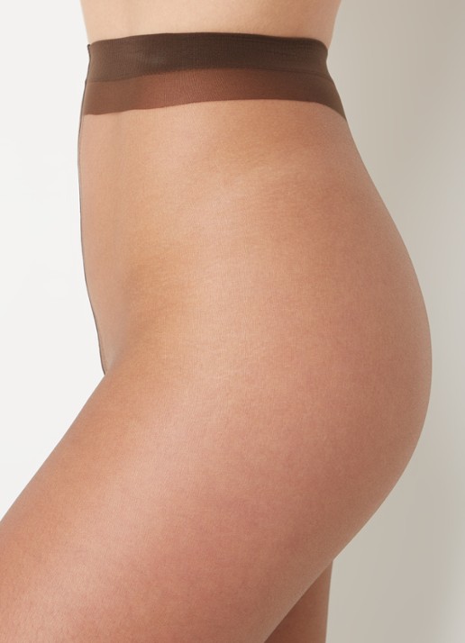 Falke Shelina panty in 12 denier - detail 2 donkerbruin