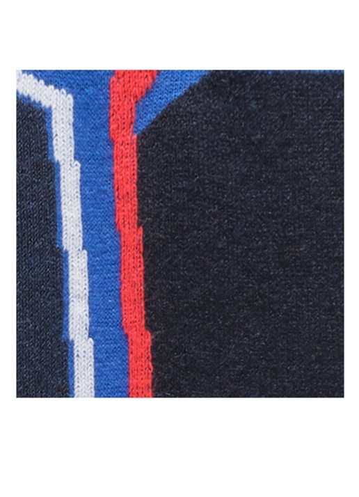 Falke SK2 skisokken in wolblend - detail 5 donkerblauw