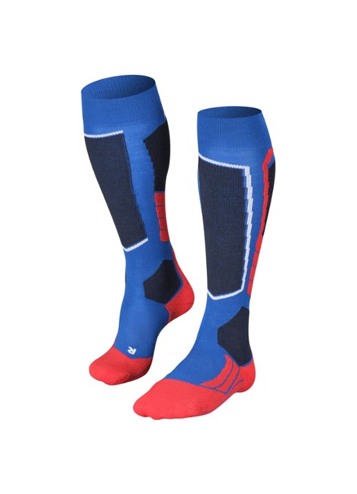 Falke SK2 skisokken in wolblend - voorkant 6 donkerblauw