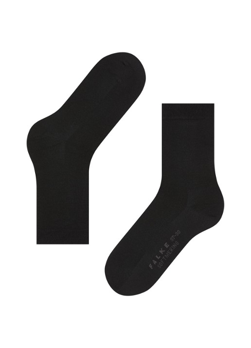 Falke Sofmerino sokken - detail 4 zwart