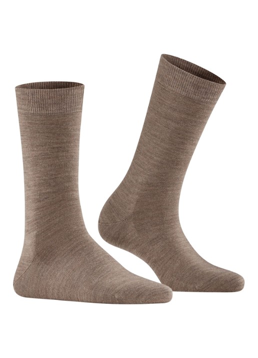 Falke Sofmerino sokken - voorkant 2 grijs