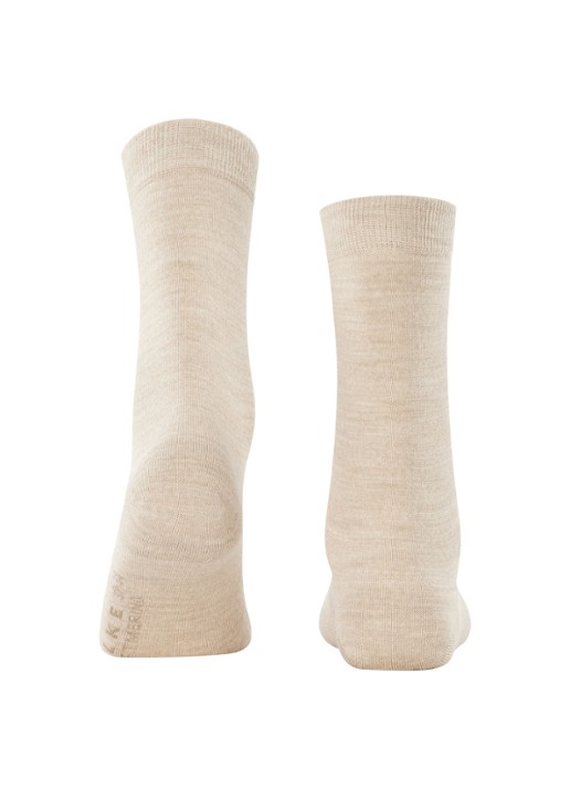 Falke Sofmerino sokken - detail 3 beige