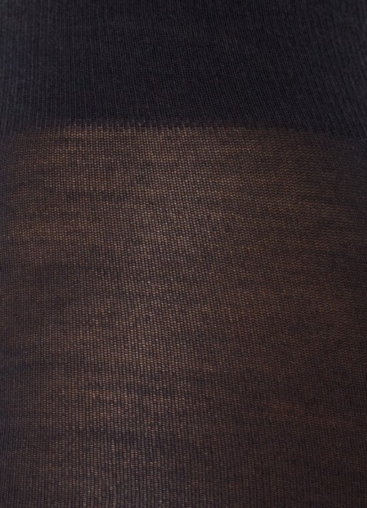 Falke Soft Merino maillot in wolblend - detail donkerblauw