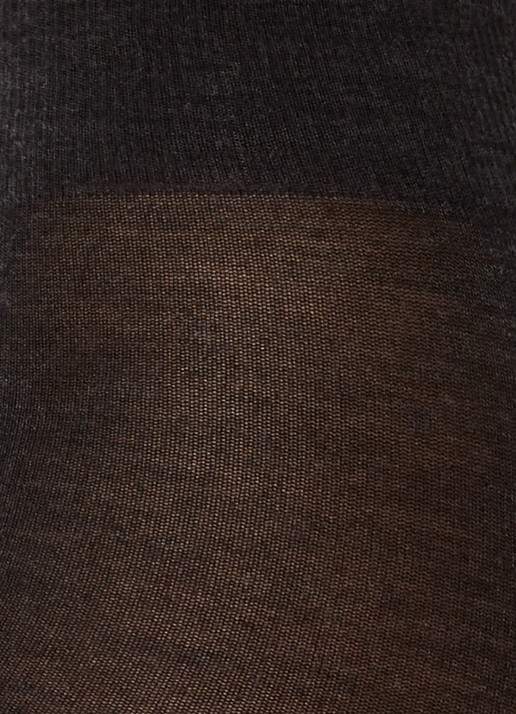 Falke Soft Merino maillot in wolblend - detail antraciet
