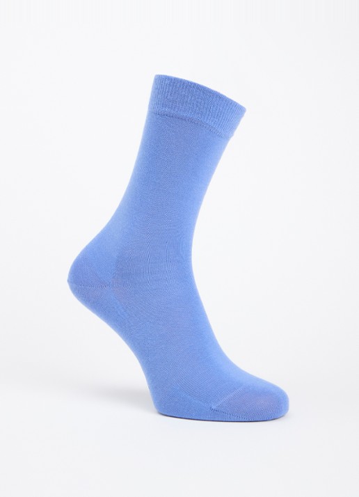 Falke Softmerino sokken in scheerwolblend - voorkant 2 donkerblauw