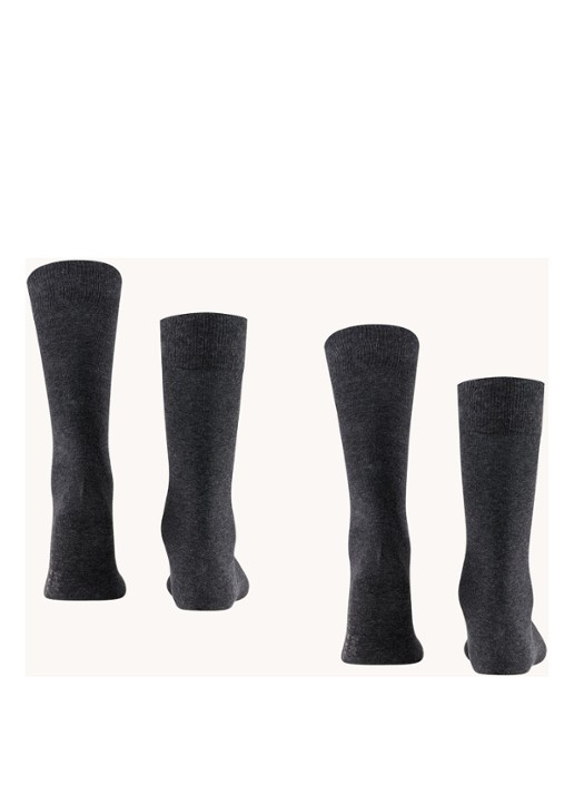 Falke Swing sokken in 2-pack - detail antraciet