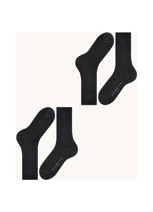 Falke Swing sokken in 2-pack - detail 2 antraciet