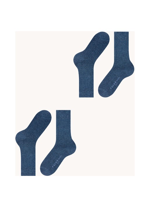 Falke Swing sokken in 2-pack - detail 4 blauw