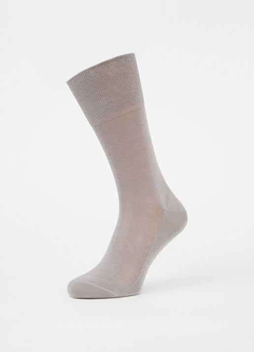 Falke Tiago sokken in  katoen blend  - detail grijs