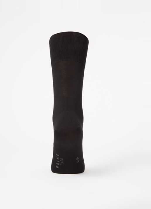Falke Tiago sokken in  katoenblend in 3-pack - voorkant 3 zwart