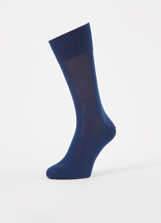 Falke Tiago sokken in  katoenblend  - detail 3 royalblauw