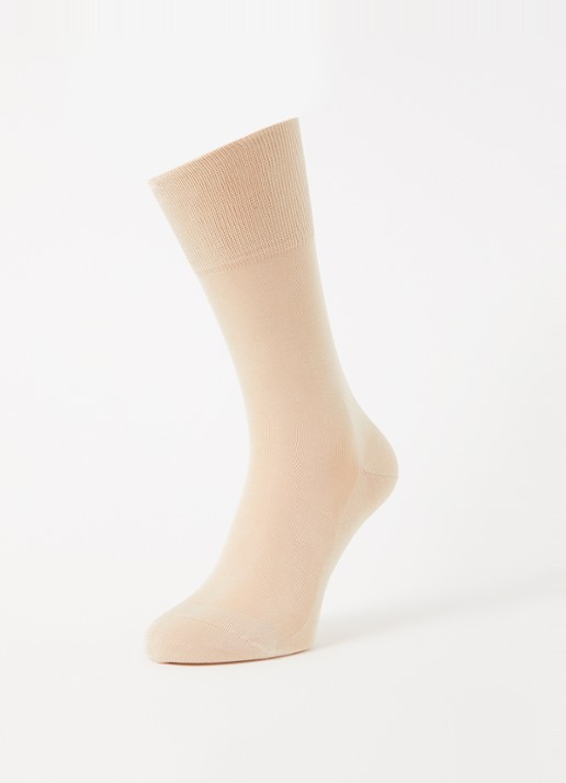 Falke Tiago sokken in katoenblend  - detail beige