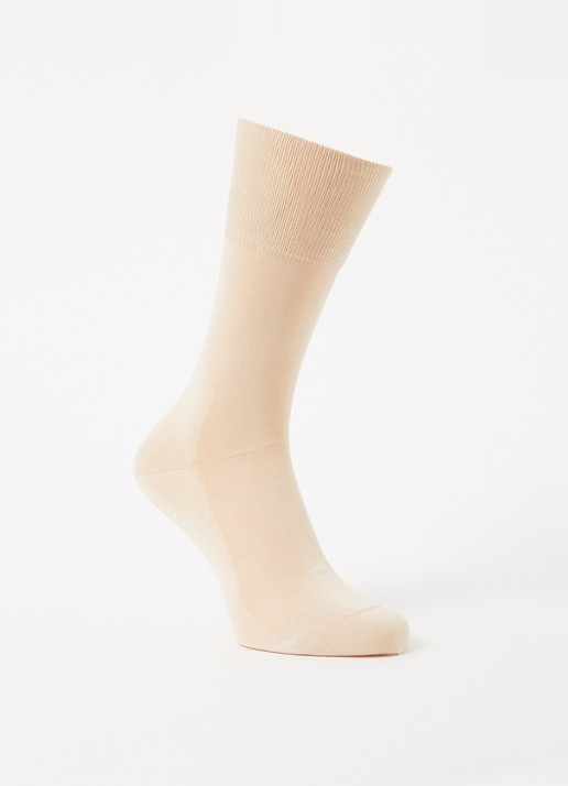 Falke Tiago sokken in katoenblend  - voorkant 2 beige