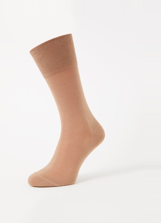 Falke Tiago sokken in katoenblend  - detail camel
