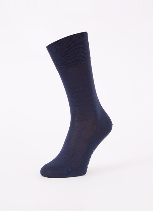 Falke Tiago sokken in katoenblend  - detail indigo
