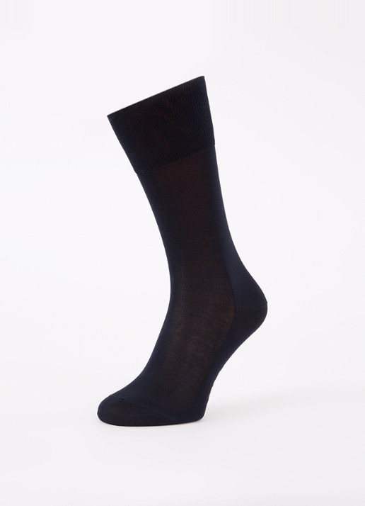 Falke Tiago sokken in katoenblend  - detail 3 donkerblauw