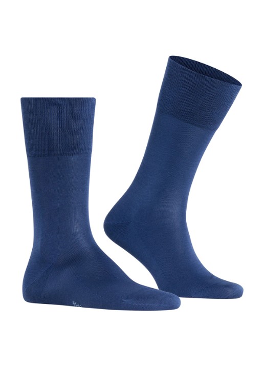 Falke Tiago sokken met anti-slip onderzijde - voorkant 2 blauw