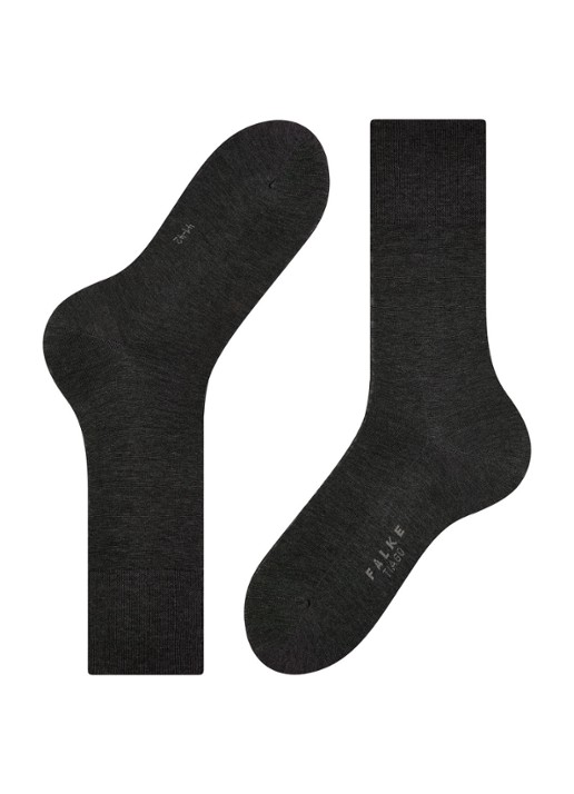 Falke Tiago sokken met anti-slip onderzijde - detail 4 antraciet