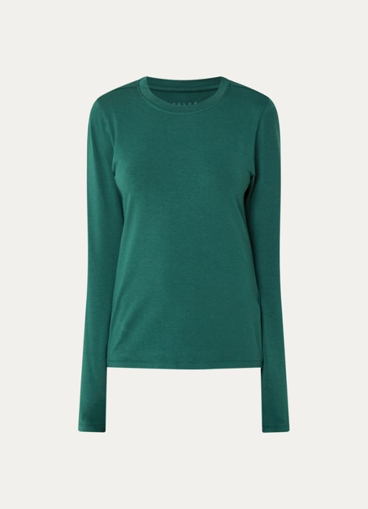 Falke Trui met ronde hals - voorkant 2 groen