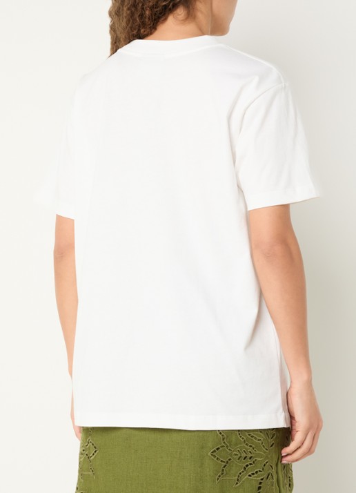 Farm Rio Abya T-shirt met print - achterkant 2 gebroken wit