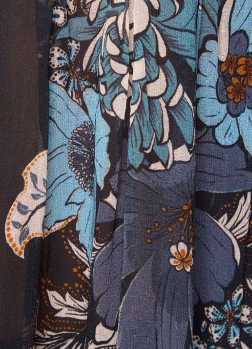 Farm Rio Blossom tuniek met bloemenprint - detail 3 donkerblauw