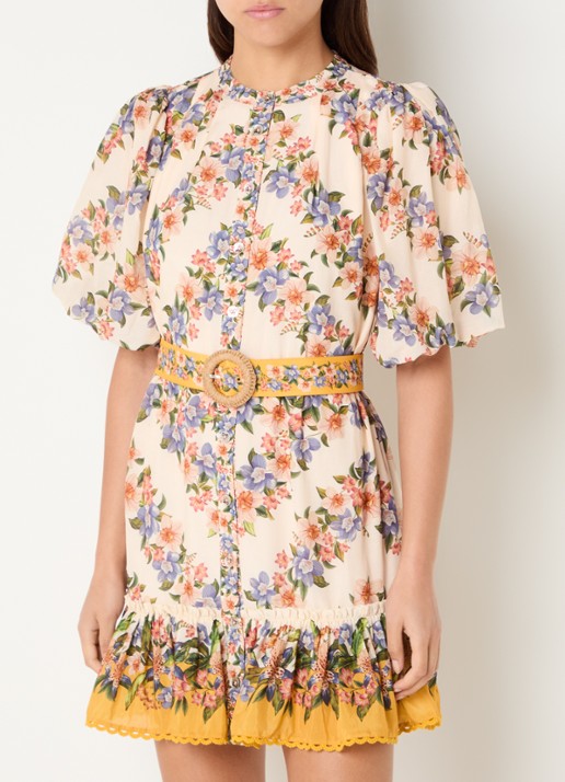 Farm Rio Boho Beauty Butter maxi tuniekjurk in linnenblend
