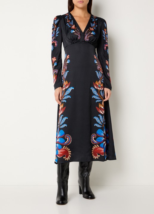 Farm Rio Energy maxi jurk met print en V-hals