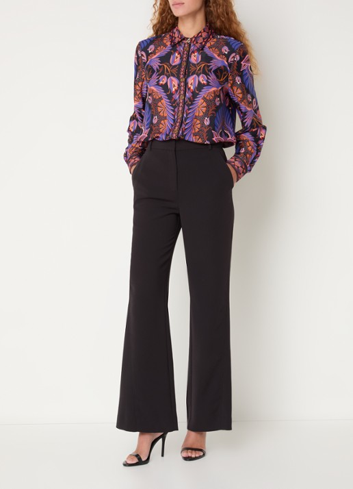 Farm Rio Forest blouse met print - voorkant 2 paars