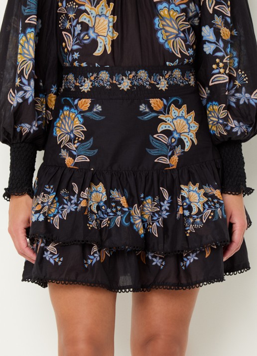 Farm Rio Gelaagde minirok met bloemenprint