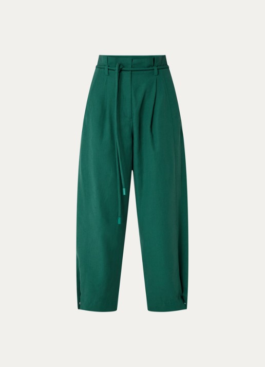 Farm Rio High waist loose fit cropped pantalon  - voorkant 2 groen