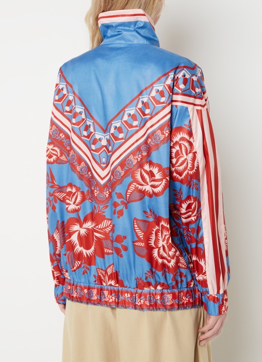 Farm Rio Lace Garden jack met steekzakken - achterkant 3 blauw