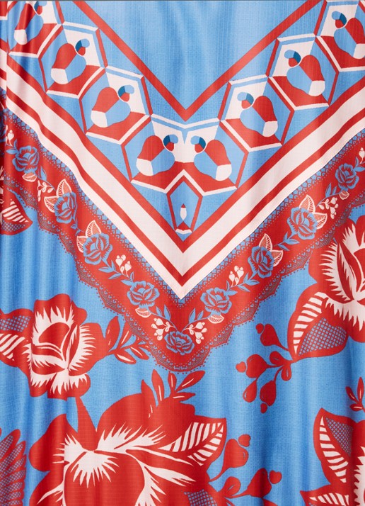 Farm Rio Lace Garden jack met steekzakken - detail 2 blauw