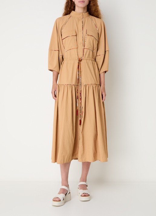 Farm Rio Maxi blousejurk met strikceintuur
