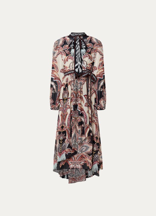 Farm Rio Maxi jurk met print - voorkant 2 beige