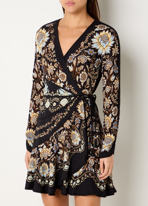 Farm Rio Mini jurk met overslag en print