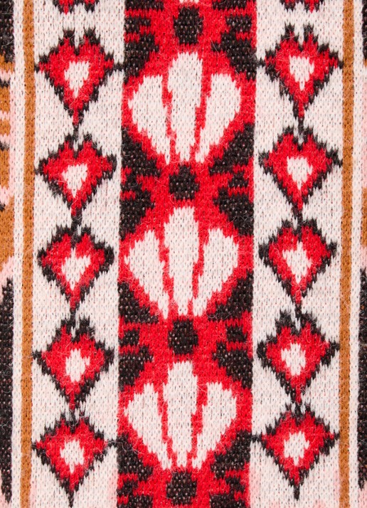 Farm Rio Pineapple grofgebreide mini trui-jurk in wolblend - detail 5 roze