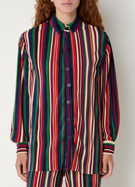 Farm Rio Pipa blouse met streepprint en structuur