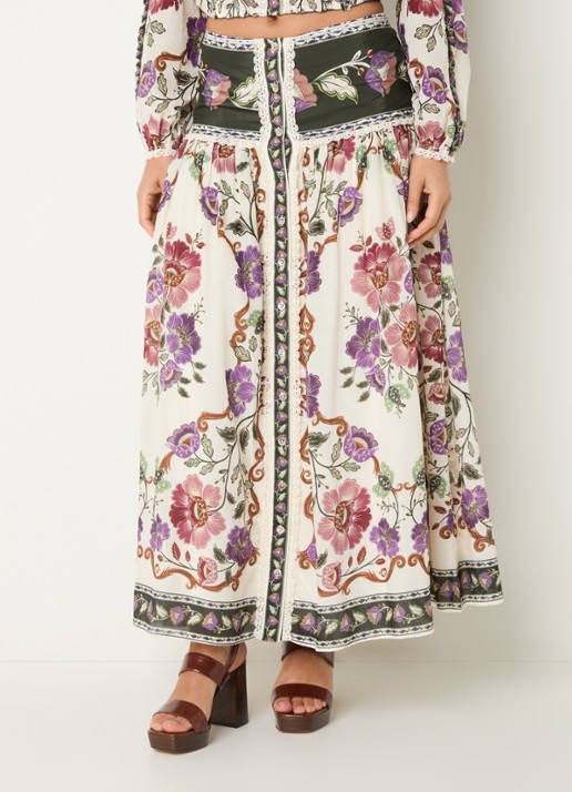 Farm Rio Rococo maxi rok met print